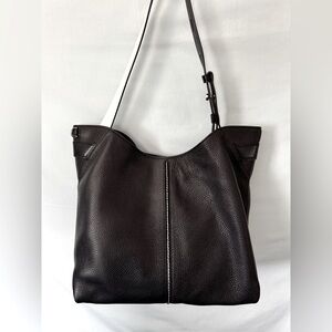 Michael Kors Black Pebbled Leather Shoulder Bag
